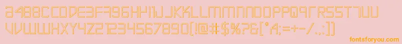 Escapeartist3D Font – Orange Fonts on Pink Background
