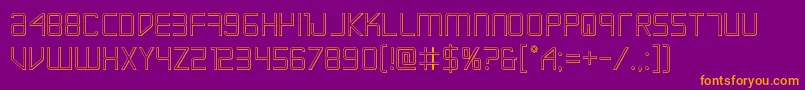 Escapeartist3D Font – Orange Fonts on Purple Background