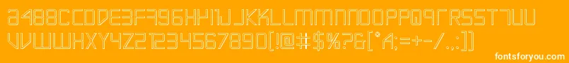 Escapeartist3D Font – White Fonts on Orange Background