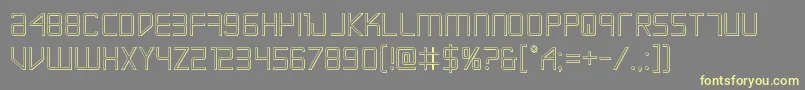 Escapeartist3D Font – Yellow Fonts on Gray Background