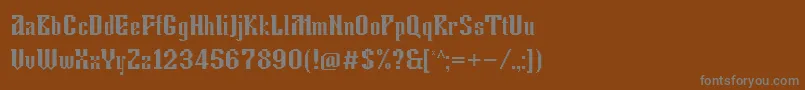 Tkachevica13px Font – Gray Fonts on Brown Background