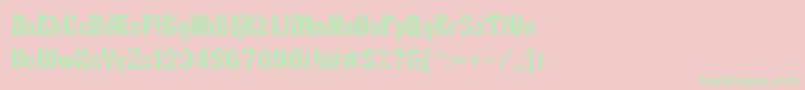 Tkachevica13px Font – Green Fonts on Pink Background