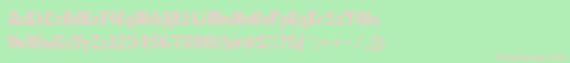 Tkachevica13px Font – Pink Fonts on Green Background