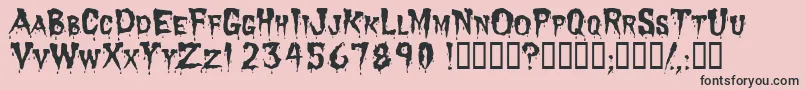 Dracula Font – Black Fonts on Pink Background