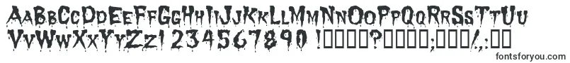 Шрифт Dracula – ужасные шрифты