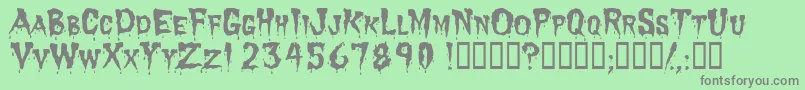 Dracula Font – Gray Fonts on Green Background