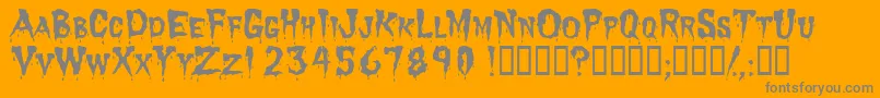 Dracula Font – Gray Fonts on Orange Background