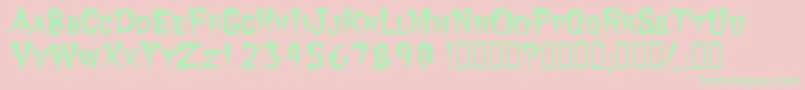 Dracula Font – Green Fonts on Pink Background