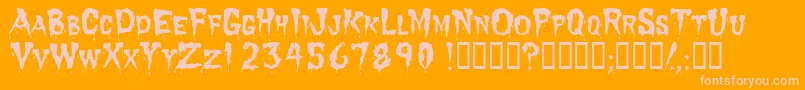 More about Dracula Font Dracula Font – Pink Fonts on Orange Background