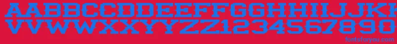 IlliniSpike Font – Blue Fonts on Red Background
