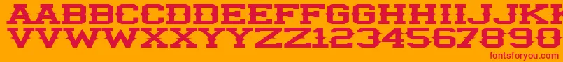 Шрифт IlliniSpike – красные шрифты на оранжевом фоне