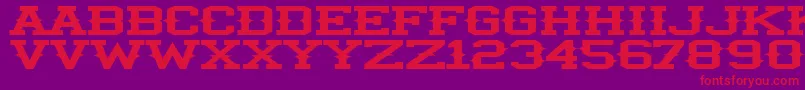 IlliniSpike Font – Red Fonts on Purple Background