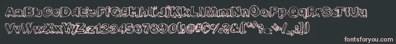Fourthdimension Font – Pink Fonts on Black Background