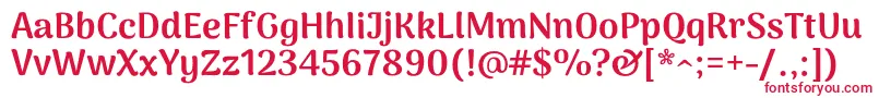 ArimamaduraiBlack Font – Red Fonts on White Background