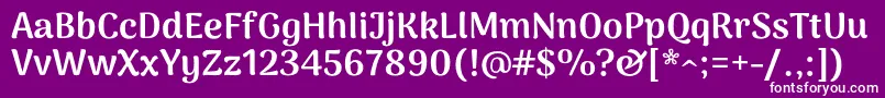 ArimamaduraiBlack Font – White Fonts on Purple Background