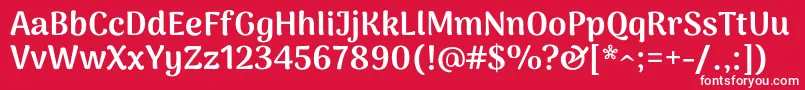 ArimamaduraiBlack Font – White Fonts on Red Background