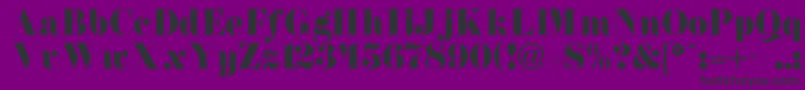 NewdawneNormal Font – Black Fonts on Purple Background