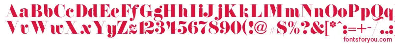 フォントNewdawneNormal – 赤い文字