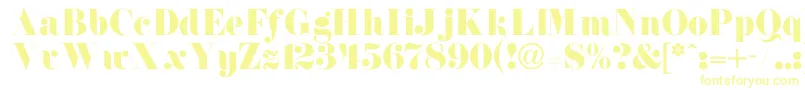 NewdawneNormal-fontti – keltaiset fontit