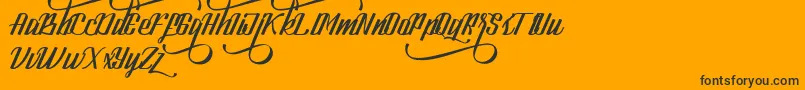 LookStandard Font – Black Fonts on Orange Background