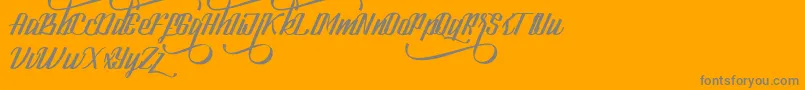 LookStandard Font – Gray Fonts on Orange Background