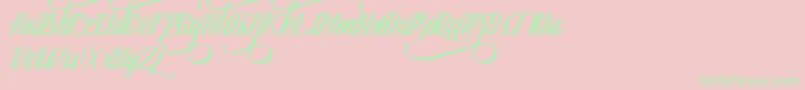 LookStandard Font – Green Fonts on Pink Background