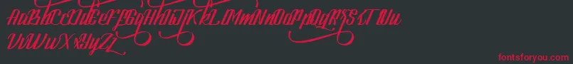 LookStandard Font – Red Fonts on Black Background