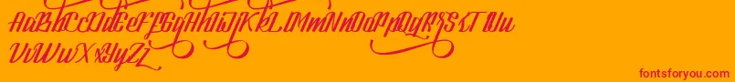 LookStandard Font – Red Fonts on Orange Background