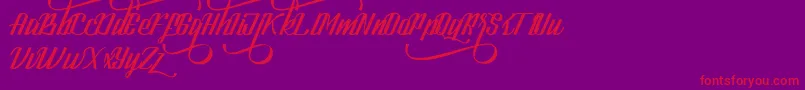 LookStandard Font – Red Fonts on Purple Background