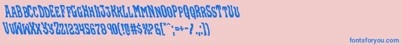 Шрифт Blackgunkleft – синие шрифты на розовом фоне