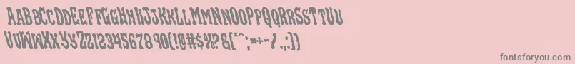 Blackgunkleft Font – Gray Fonts on Pink Background