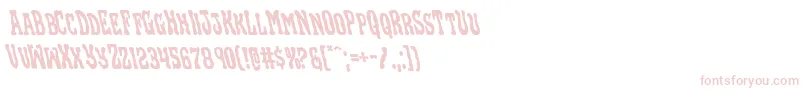 Шрифт Blackgunkleft – розовые шрифты на белом фоне