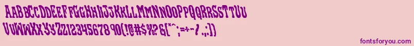 Шрифт Blackgunkleft – фиолетовые шрифты на розовом фоне