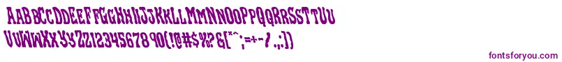 Blackgunkleft Font – Purple Fonts on White Background