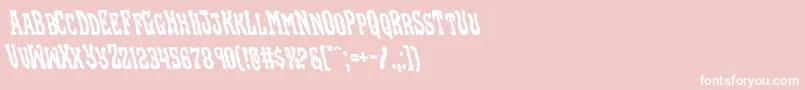 フォントBlackgunkleft – ピンクの背景に白い文字