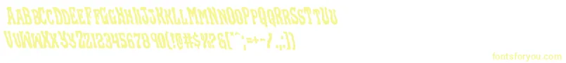 Blackgunkleft Font – Yellow Fonts on White Background