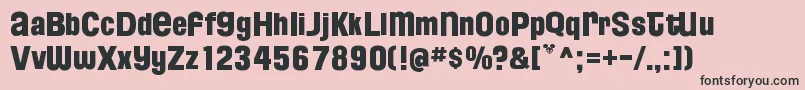 FloridaProjectPhaseTwo Font – Black Fonts on Pink Background