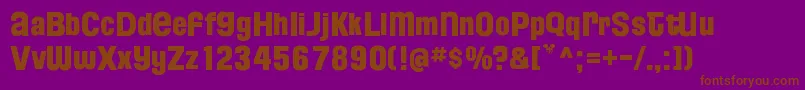 FloridaProjectPhaseTwo Font – Brown Fonts on Purple Background