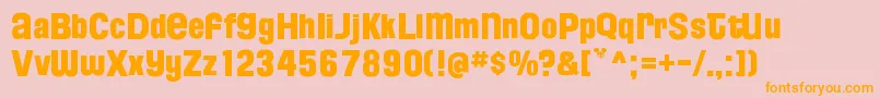 FloridaProjectPhaseTwo Font – Orange Fonts on Pink Background