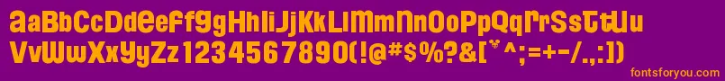 FloridaProjectPhaseTwo Font – Orange Fonts on Purple Background