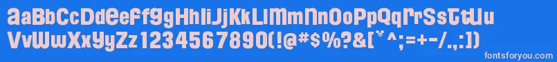 FloridaProjectPhaseTwo Font – Pink Fonts on Blue Background