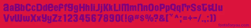 FloridaProjectPhaseTwo Font – Purple Fonts on Red Background