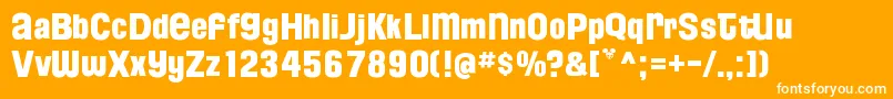 FloridaProjectPhaseTwo Font – White Fonts on Orange Background