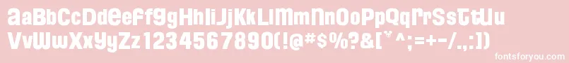 FloridaProjectPhaseTwo Font – White Fonts on Pink Background