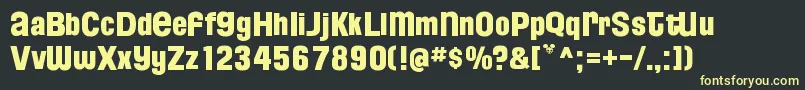 FloridaProjectPhaseTwo Font – Yellow Fonts on Black Background