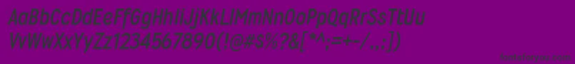 WyvernrgBolditalic Font – Black Fonts on Purple Background