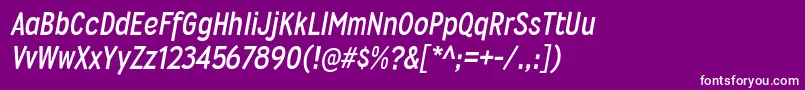 WyvernrgBolditalic Font – White Fonts on Purple Background