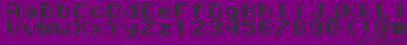Шрифт Pixeloperatormonohb8 – чёрные шрифты на фиолетовом фоне