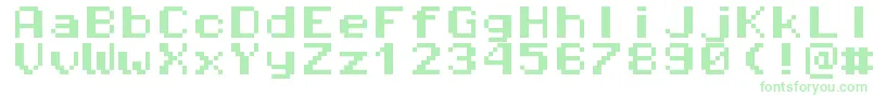 Pixeloperatormonohb8 Font – Green Fonts on White Background