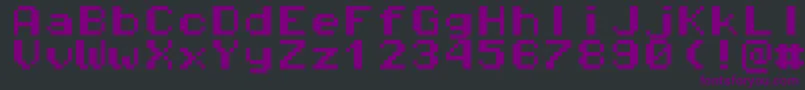 Pixeloperatormonohb8 Font – Purple Fonts on Black Background
